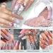 Saviland 10 Colors Acrylic Powder Set - Professional Polymer Colored Acrylic Nail Powder for Nail Extension - Glitter White Pink - No Nail Lamp Needed - Buy Online on SooperMarket.com