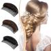 3-Piece Hair Bun Clip & Styling Insert Tool Set for Women - Black, Light Brown, Dark Brown - Buy Online on SooperMarket.com