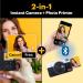 KODAK Mini Shot 2 Retro 4PASS 2-in-1 Instant Camera and Photo Printer, 8 Sheets Yellow - 2.1x3.4 inches - Buy Online on SooperMarket.com