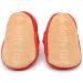 Dotty Fish Soft Leather Baby Shoes | Toddler Sandals | Non-slip Suede Soles | Red, 0-6 Months to 3-4 Years - Buy Online on SooperMarket.com