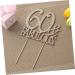 Vaguelly 60 Cupcake Appetizer Picks Birthday Cake Decor Dessert Toppers Party Food Picks Number Cake Decorations Crystal Birthday Acrylic Cake Picks Glitter Big Crown Bride Golden Size 1 - Buy Online on SooperMarket.com