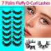 7 Pairs of 3D False Eyelashes Cat Eye Fluffy Volume D Curl Cat Eye Artificial Eyelashes Natural Look Reusable Handmade Faux Mink Makeup Eyelashes (BH02) 7B-D-Curl-H02 - Buy Online on SooperMarket.com