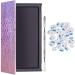 Sumind Empty Makeup Eyeshadow Palette Set 1 Magnetic Empty Palette with 1 Depotting Spatula and 30 Pieces Adhesive Empty Palette Metal Stickers Empty Palette Kit for Makeups (Rectangle)