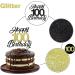 Sumerk 100 Cake Attachments for 100th Birthday Party | Gold & Black Decoration Accessories | Perfect for Celebrations - Buy Online on SooperMarket.com