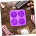Zerodeko 6 Pcs Handmade Soap Mold Baking Muffin Mold Donut Candy Silicone Muffin Mold Baking Accessory Silicone Tools Silicone Molds Silicone DIY Mold Chocolate Silica Gel Roses Purple 3X16.6X16.6CMx6pcs - Buy Online on SooperMarket.com
