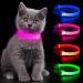 Buy YFBRITE LED Cat & Dog Neck Band - Adjustable Reflective Safety Collar in Pink XS - Comfortable Glowing Puppy Straps - Buy Online on SooperMarket.com