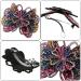 4PCS Rhinestone Flower Hair Barrette Clips - Spark Hair Accessories for Women - Butterfly and Flower Design - Ideal for Thick or Thin Hair - Buy Online on SooperMarket.com