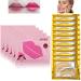 DELISOUL Collagen Crystal Lip Masks and Gold Under Eye Masks Set 20 Pieces Natural Moisturizing Gel Anti-Aging Anti Chapped Hydrating Reducing Puffiness Dark Circles and Wrinkles Lip Eye Pads for Women and Men 20 Count(P...