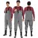 Foxelli Chest Waders - Waterproof Fishing Waders for Men & Women with Boots | Lightweight 2-ply Nylon/PVC Construction | Size 10 - Buy Online on SooperMarket.com