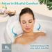 Spa Comfort Bath Pillow for Ultimate Relaxation | Back and Neck Support | Portable and Washable | 3D Air Mesh Technology | White - Buy Online on SooperMarket.com