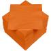 HEKU 100 single-colored napkins 3-layer 33x33cm i Uniform quality for events & gastronomy I practical 5-pack I highly absorbent and stylish orange