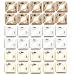 150PCS Book Corner Protector Metal Corner Cover for Scrapbook Album Menu Folder Include 50PCS Silver 50PCS Gold and 50PCS Bronze