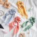 Chiffon Scarf Hair Scrunchies 14 Pack - 7 Striped 7 Solid - Women's Stylist Accessories - Buy Online on SooperMarket.com