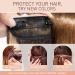 4PCS Curly Clip in Hair Extensions 22 Inches Synthetic Hair Pieces - Chocolate Brown to Sandy Brown - Full Head Wavy Hair for Women - Buy Online on SooperMarket.com