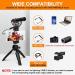 Comica CVM-VM20 Shotgun Microphone with Rycote Shockmount and OLED Power Display - Ideal for Smartphones, DSLR Cameras, Tablets, and Laptops - Buy Online on SooperMarket.com