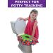 Mighty Clean Baby Folding Travel Potty Seat - Portable Non-Slip Toilet Training Seat for Toddlers with Reusable Travel Pouch - Buy Online on SooperMarket.com