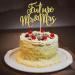 Arthsdite 1Pc Future Mr and Mrs Cake Topper Bridal Shower Cake Pick Decorations- for Wedding Engagement Theme Party Decoration Bachelor Party Decorations Supplies - Gold Glitter - Buy Online on SooperMarket.com