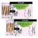 600 bamboo cotton swabs more ecological and more natural.2 packs with 300 watt sticks in boxes.Fully biodegradable product.No VPA no residues vegan and compostable.