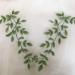 Green Forest Leaves Applique Lace Vine Motif Trim Embroidery Wood Patches - Mirror Pair - Buy Online on SooperMarket.com