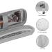 Linkidea EVA Hard Shell Travel Case for Safety Razor | Portable Shaving Accessories for Men - Silver - Buy Online on SooperMarket.com