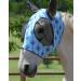 Harrison Howard fly mask for horses super comfortable and elastic fly mask with UV protection for the ears light blue (Nature Aztec) full size XL Extra-Full (Extra-Large) chessboard