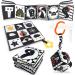 Kuango baby toys 0-3 months contrast book black and white fabric book black & white cot stroller sensors hanging gift sets from babies 0 3 6 12
