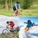 Catime Waterproof Bicycle Helmet Cover - Reflective Rain Protection for Kids & Adults - Adjustable Buckle Dustproof High Visibility Black - Buy Online on SooperMarket.com