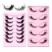 24 Pairs Handmade False Eyelashes - False Eyelashes Wispy Fluffy Cat Versatile Styles for All Eye Shapes - Ultra-Comfortable Wear for Everyday Glam