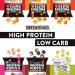 Shrewd Food Protein Puffs - High Protein, Low-Carb, Gluten-Free, Keto Snacks - Variety Pack of 12 - Non GMO, Soy-Free, Peanut-Free, Tree Nut-Free - Health Conscious Snacks, Never Fried - 0.74 oz - Buy Online on SooperMarket.com