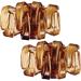 24 Pack 3 cm Mini Grip Octopus Clip Spider Jaw Hair Claw Clips (Brown) - Buy Online on SooperMarket.com