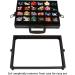 Forged Dice Co. Dice Display Case and Rolling Tray with 2 Divided Trays - Holds 480 Metal/Plastic Polyhedral Dice - Ideal for RPG & D&D Collectors - Buy Online on SooperMarket.com