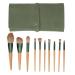 10Piece Synthetic Eye Shadows Concealers Brush Set Storage Bag for Beginners