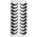 3D false eyelashes natural eyelashes pure handmade natural look fluffy artificial eyelashes multipack strip lashes 10 pairs (HSJ19)