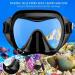 Bairuifu Swim Goggles Diving Mask | Anti-Fog Tempered Glass Snorkel Mask for Adults & Youth | 180 Clear View | Black - Buy Online on SooperMarket.com