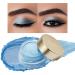 Oulac glitter eyes shadow blue |Elder shadow & highlighter duo |Waterproof & durable |Transparent glitter finish |Interior & wrinkle-free eye makeup |Vegan & Cruethy-Free | 06G (02) Blue