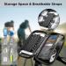 Waterproof 360 Rotatable Mobile Phone Holder for Bicycles - Gray Bracket with Rain Hood for 7 Smartphones & GPS - Buy Online on SooperMarket.com