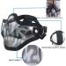 Airsoft Half Lower Face Mask and Goggles Set - Steel Metal Mesh for BB Gun/CS Game/Paintball - Anti-UV Tactical Military Eyewear for Men Women Kids - Buy Online on SooperMarket.com