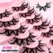 Heracks False Eyelashes Faux Mink Wet Look D-curl Cat-Eye Japanese Style Cosplay Spiky Anime Lashes 20 mm Long Dramatic Thick 7 Pair 7P-Wet-S23 - Buy Online on SooperMarket.com