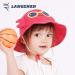 LANGZHEN Beach Sun Protection Hat for Baby Girls 2-4 Years | Wide Brim Toddler Kids Play Hat with Chin Strap | Shark-crab Design - Buy Online on SooperMarket.com