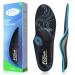 PCSSole orthopedic insoles for work shoes leisure sports comfort comfort for men and women shoe inserts for flat feet plantar fasciitis heel spur foot pain EU47-48 (30.5cm) update-black