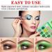 QIUFSSE 15-Color Green Eyeshadow Palette - Highly Pigmented Matte & Glitter Shades for Long-Lasting, Blendable Makeup - Perfect for Women, Christmas, Halloween - Buy Online on SooperMarket.com