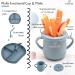 Bebefant Baby Weaning Set | Suction Bowl, Plate, Cup, Bib, Fork & Spoon | Baby Led Weaning Feeding Set (Large Blue) - Buy Online on SooperMarket.com