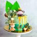 Jevenis Sage Green Jungle Birthday Decor - Tortendeko Animals for Baby Showers & Parties - Buy Online on SooperMarket.com