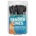 Sailortenx Boat Fender Lines 4 Pack 3/8" x 6FT- Boat Bumper Line Double Braided Nylon Fender Rope with 5" Eyelet Mooring Marine Rope for Boats Line & One End Can Be Spliced with Fenders to Used, Black Black 4PK Black 4PK