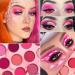 Pink Purple Eyeshadow Palette Makeup 12 Colors Pigmented Matte Shimmer Cute Eye Shadow Tone Small Bright Peach Red Violet Eyeshadow Pallet Long Lasting Shades For Girl Women Summer Travel - Buy Online on SooperMarket.com