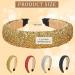 4-Piece Rhinestone Crystal Headband Set - Handmade Bling Hairbands for Women & Girls in Black, White, Red, Gold - Buy Online on SooperMarket.com
