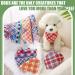 30 Pieces Cute Style Plaid Dog Bandanas - Adjustable & Washable Triangle Scarf for Small to Medium Dogs and Cats - Buy Online on SooperMarket.com