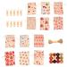 BCOATH 24pcs Countdown Candy Bag Advent Calendar Pouches Drawstring Bag Bags Tag Wood