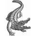Dopetattoo Six sheets Temporary Tattoos for Men and Women Animals Caiman Crocodiles Alligator or Animal Tribal Ethnic Ornament for Men Temporary tattoo for Women Neck Arm Chest for Woman