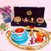 Luxurious Saffron Gift Box for Chefs: 9 Gr Grade A+ Organic Super Negin Coupe Saffron Threads Green Cardamom Rose Bud Tea Dried Saffron Teapot Small Brass Mortar and Pestle (Navy Velvet Box) - Buy Online on SooperMarket.com